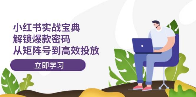 小红书实战宝典：解锁爆款密码，从矩阵号到高效投放-安哥网络创业副业