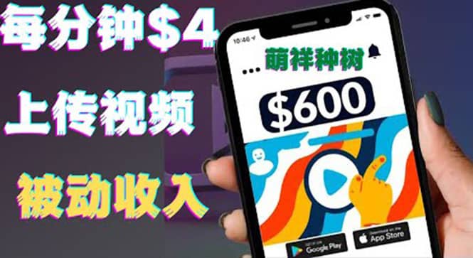 只需要上传视频然后每分钟赚4美元项目：详细操作步骤，新手也可操作-安哥网络创业副业