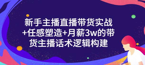 新手主播直播带货实战+信任感塑造+月薪3w的带货主播话术逻辑构建-安哥网络创业副业