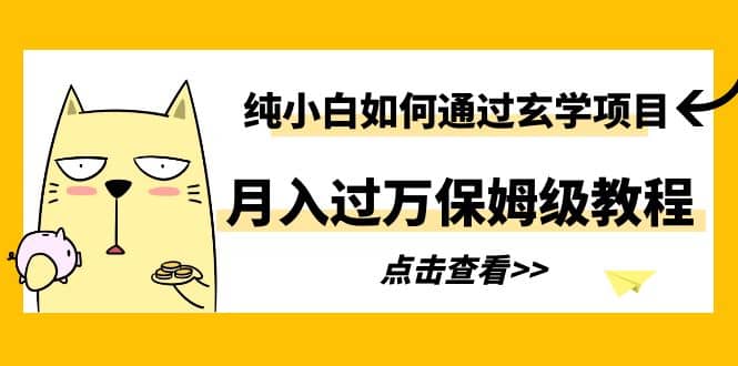 纯小白如何通过玄学项目月入过万保姆级教程-安哥网络创业副业