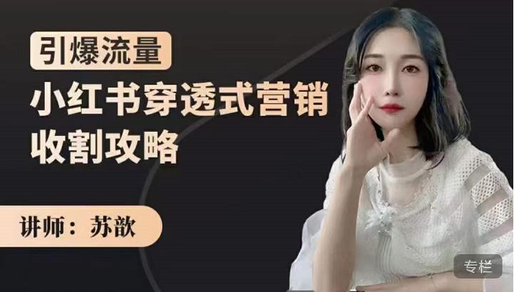 小红书穿透式营销收割攻略，引爆流量，助你玩转小红书-安哥网络创业副业