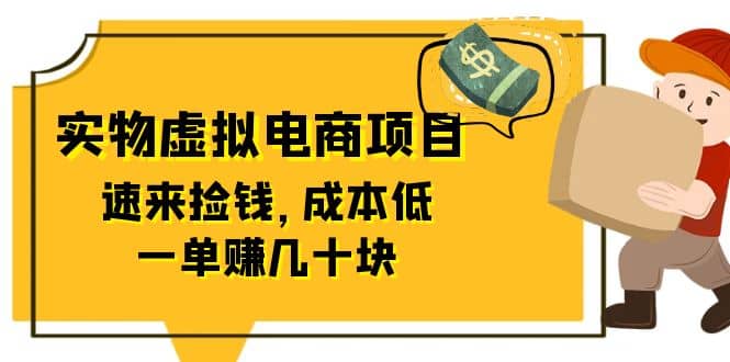 东哲日记：全网首创实物虚拟电商项目，速来捡钱，成本低，一单赚几十块！-安哥网络创业副业