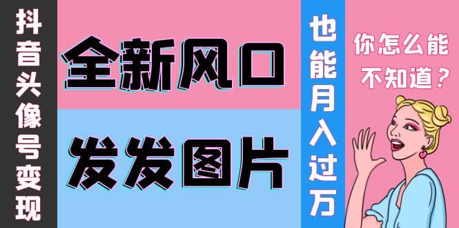 抖音头像号变现0基础教程-安哥网络创业副业