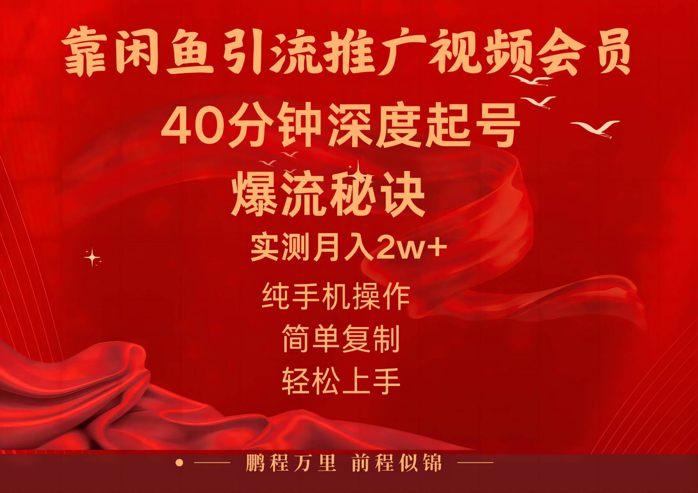 闲鱼暴力引流推广视频会员，能做到日入2W+，操作简单-安哥网络创业副业
