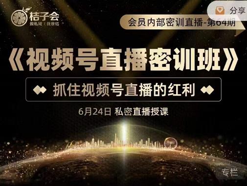 《视频号直播密训班》，抓住视频号直播的红利 价值12800-安哥网络创业副业