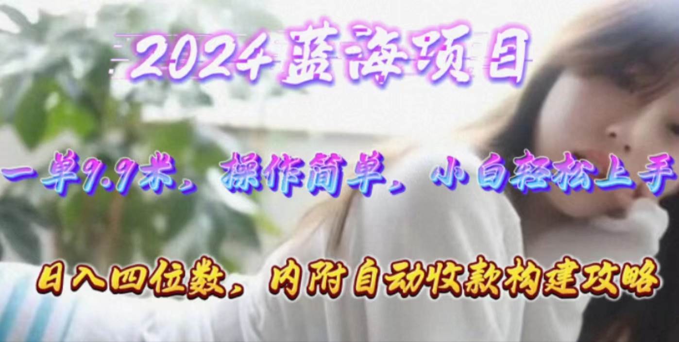 年轻群体的蓝海市场，1单9.9元，操作简单，小白轻松上手，日入四位数-安哥网络创业副业