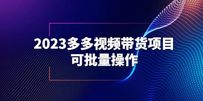 2023多多视频带货项目，可批量操作【保姆级教学】-安哥网络创业副业
