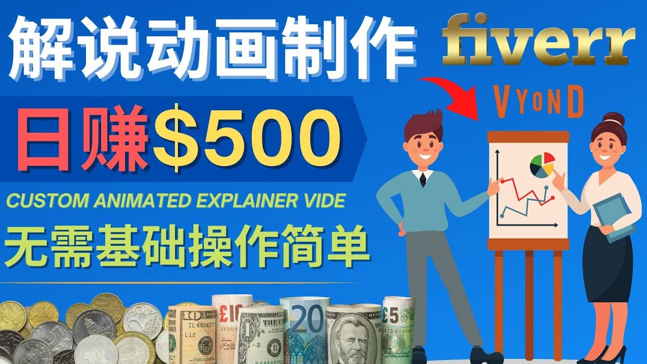 制作解说类动画视频（Animated Explainer）日赚500美元以上 – 0基础可操作-安哥网络创业副业