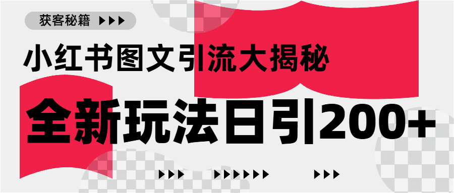 小红书图文引流，只需一张图片即可撬动百万流量，日引200+创业粉-安哥网络创业副业