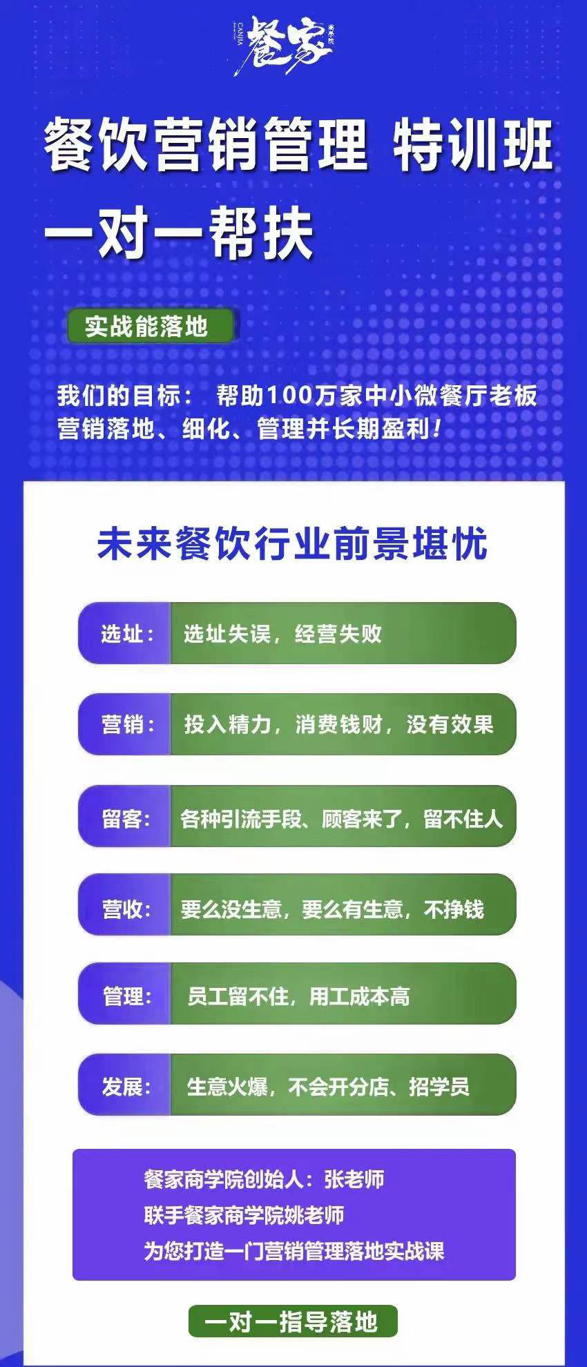 图片[1]-餐饮营销管理特训班：选址+营销+留客+营收+管理+发展-安哥网络创业副业