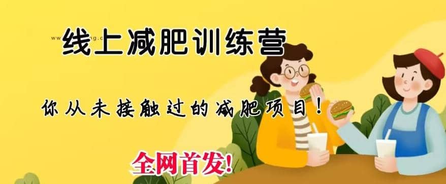 线上减肥训练营，足不出户，仅靠拉几个社群，发几条朋友圈，就可以月实现入五位【揭秘】-安哥网络创业副业