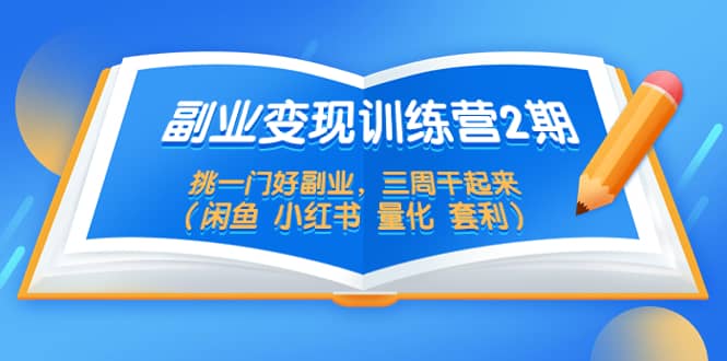 副业变现训练营2期，挑一门好副业，三周干起来（闲鱼 小红书 量化 套利）-安哥网络创业副业