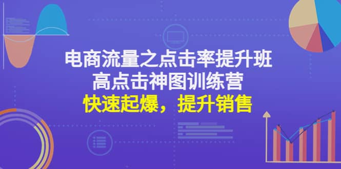 电商流量之点击率提升班+高点击神图训练营：快速起爆，提升销售-安哥网络创业副业