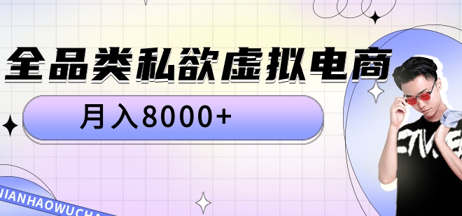 全品类私域虚拟电商，月入8000+-安哥网络创业副业