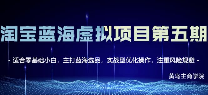 淘宝虚拟无货源3.0+4.0+5.0，适合零基础小白，主打蓝海选品，实战型优化操作-安哥网络创业副业