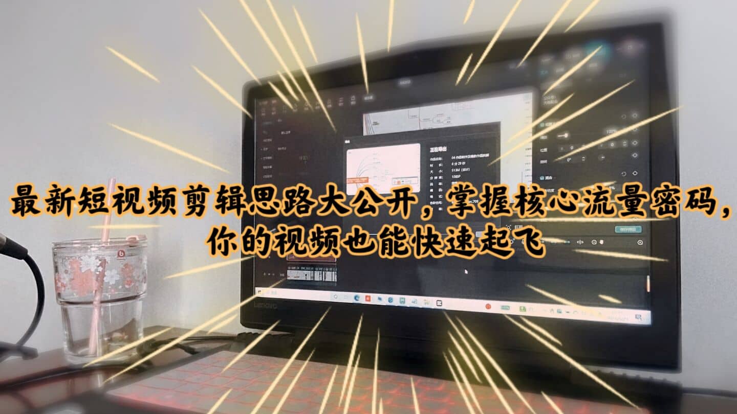 最新短视频剪辑思路大公开，掌握核心流量密码，你的视频也能快速起飞-安哥网络创业副业