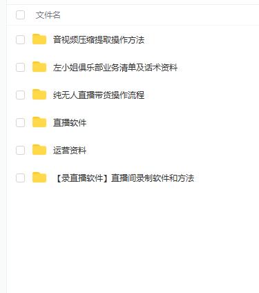 左小姐-直播带货俱乐部十三行、无人直播，全套教程附：工具、文档、话术资料-安哥网络创业副业