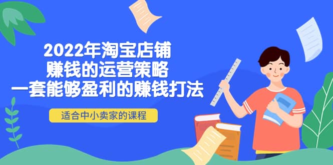2022年淘宝店铺赚钱的运营策略：一套能够盈利的赚钱打法，适合中小卖家-安哥网络创业副业