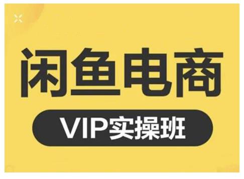 闲鱼电商零基础入门到进阶VIP实战课程，帮助你掌握闲鱼电商所需的各项技能-安哥网络创业副业