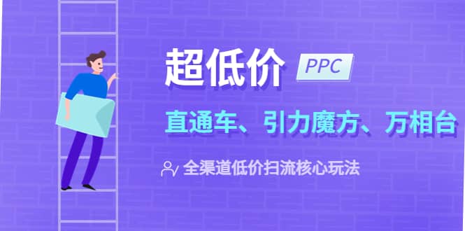 2023超低价·ppc—“直通车、引力魔方、万相台”全渠道·低价扫流核心玩法-安哥网络创业副业