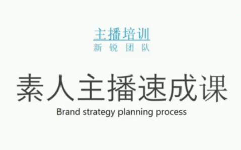 素人主播两天养成计划,月销千万的直播间脚本手把手教学落地-安哥网络创业副业