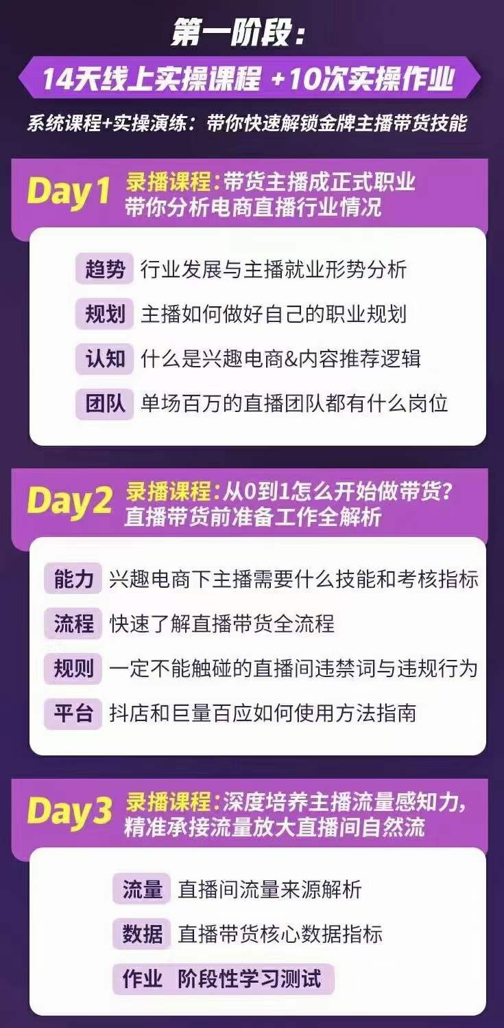 图片[1]-金牌主播实战进阶营 普通人也能快速变身金牌带货主播 (价值3980)-安哥网络创业副业