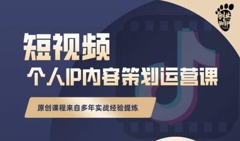 抖音短视频个人ip内容策划实操课，真正做到普通人也能实行落地-安哥网络创业副业