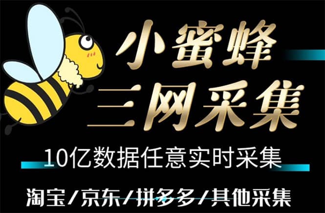小蜜蜂三网采集，全新采集客源京东拼多多淘宝客户一键导出-安哥网络创业副业