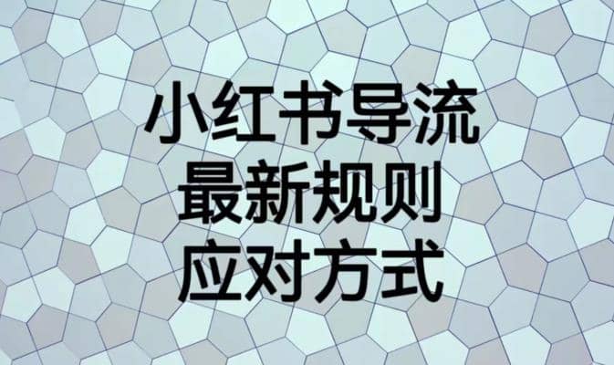 小红书导流最新规则应对方式【揭秘】-安哥网络创业副业