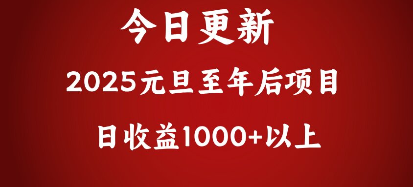 翻身项目，日收益1000+以上-安哥网络创业副业