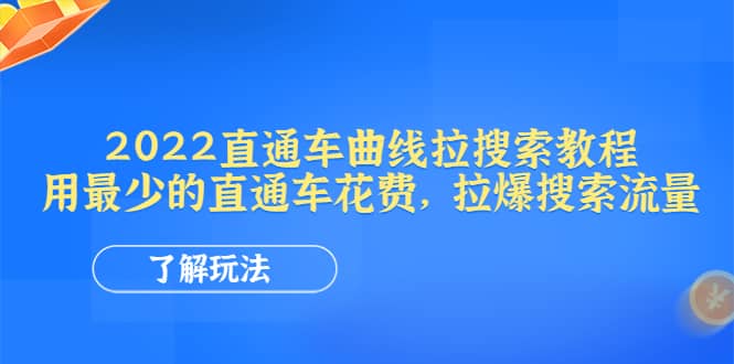 2022直通车曲线拉搜索教程：用最少的直通车花费，拉爆搜索流量-安哥网络创业副业