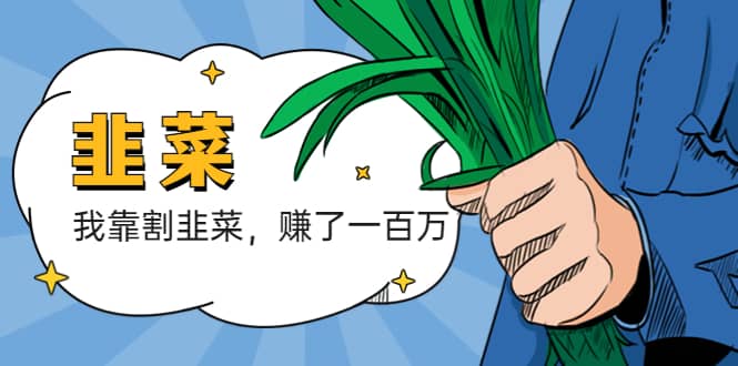 我靠割韭菜 赚了一百万-安哥网络创业副业
