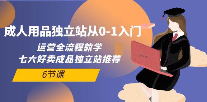 成人用品独立站从0-1入门，运营全流程教学，七大好卖成品独立站推荐-6节课-安哥网络创业副业