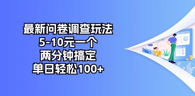 最新问卷调查玩法，5-10元一个，两分钟搞定，单日轻松100+-安哥网络创业副业
