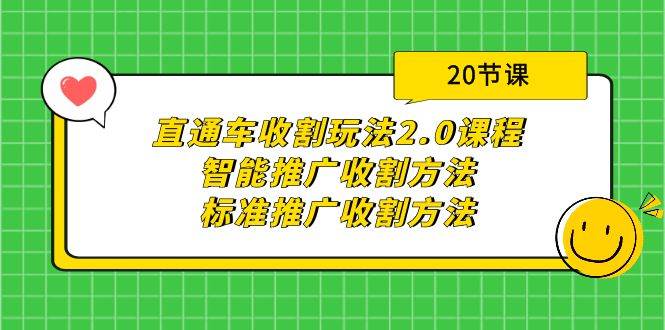 直通车收割玩法2.0课程：智能推广收割方法+标准推广收割方法（20节课）-安哥网络创业副业