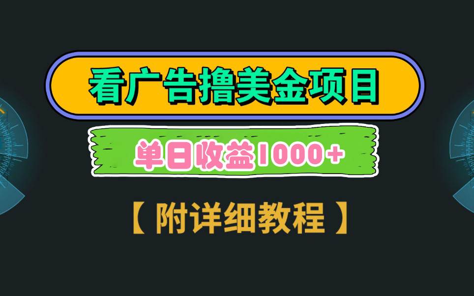 Google看广告撸美金，3分钟到账2.5美元 单次拉新5美金，多号操作，日入1千+-安哥网络创业副业
