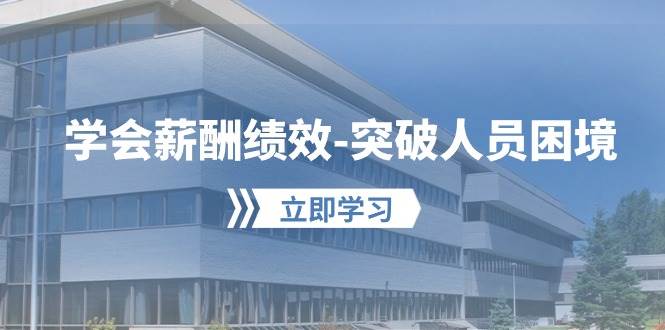 学会薪酬绩效-突破人员困境：建立自己的【薪酬+绩效】体系，企业与员工…-安哥网络创业副业
