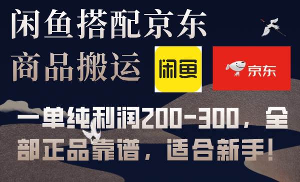 闲鱼搭配京东备份库搬运，一单纯利润200-300，全部正品靠谱，适合新手！-安哥网络创业副业
