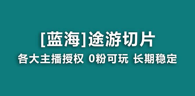 抖音途游切片，龙年第一个蓝海项目，提供授权和素材，长期稳定，月入过万-安哥网络创业副业