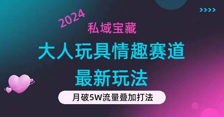 私域宝藏：大人玩具情趣赛道合规新玩法，零投入，私域超高流量成单率高-安哥网络创业副业