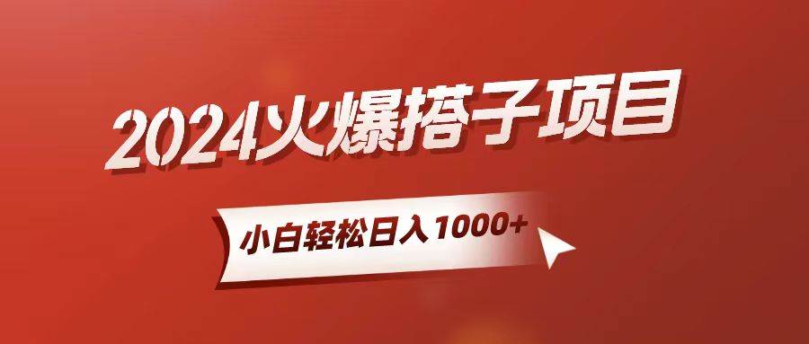 小白轻松上手，日入1000+，搭子项目-安哥网络创业副业