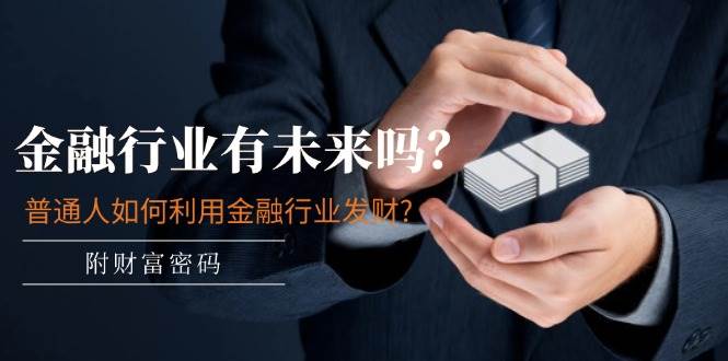 某付费文章：金融行业有未来吗？普通人如何利用金融行业发财?(附财富密码)-安哥网络创业副业