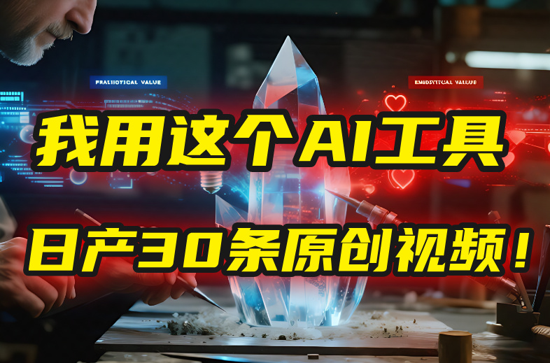 别再真人出镜了！我用这个AI工具，1张照片就能日产30条原创视频！-安哥网络创业副业