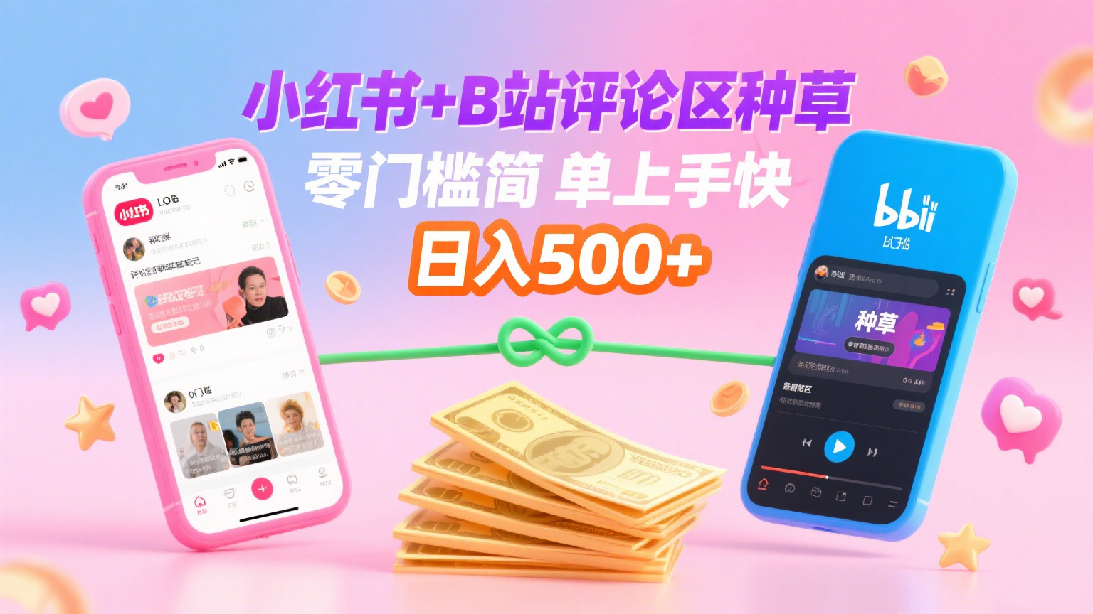 小红书+B站评论区种草，0门槛1分钟一单，只需复制粘贴，日入500+-安哥网络创业副业